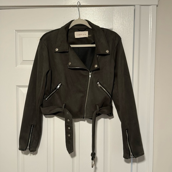 Suede Moto Jacket - Picture 1 of 4